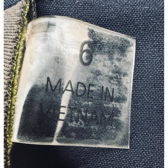 Taylor Size 6 Navy & White Abstract Print Sleeveless Dress - Picture 6 of 16